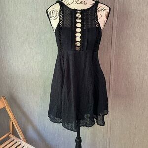 Free People Navy Blue Lace Dress Size 2